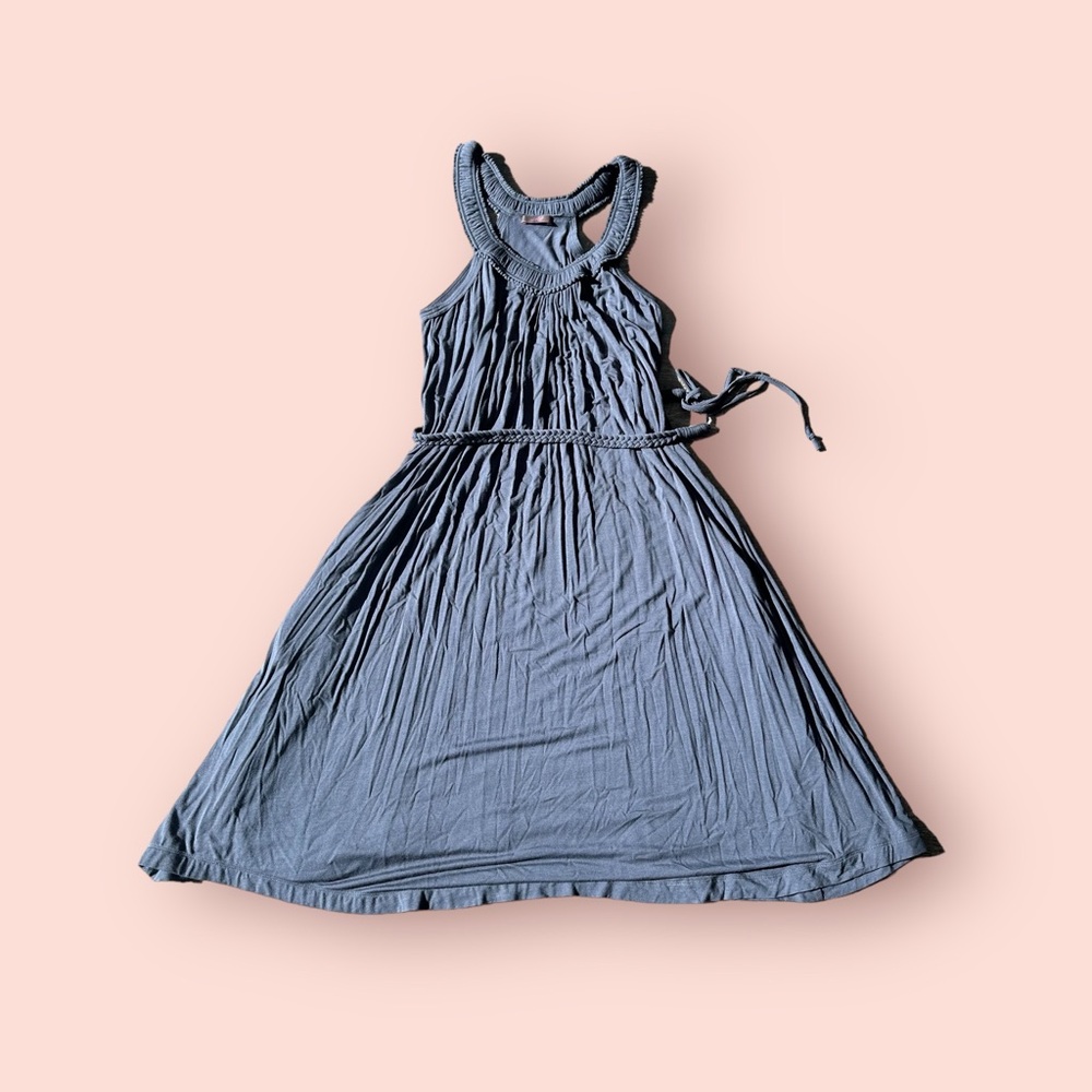 Wrap London Charcoal Midi Dress